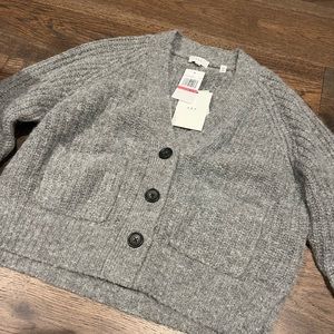 NWT ALC cropped grey sweater